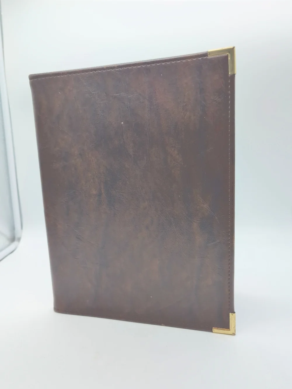 Vintage General Automation Brown Document Folder Portfolio Set Karl H Lederer